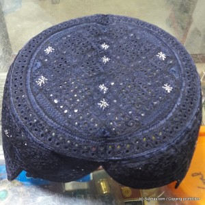 Navy Blue Light Weight Jamali / Saeedabad Cap / Topi (Hand Made) MCK-420